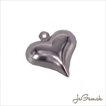 Prívesok Srdce CHIRURGICKÁ OCEĽ 18x17mm, 2ks (CH1745)